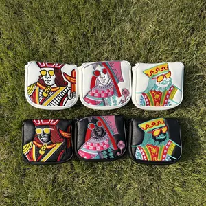 1pc High Quality Jqk Embroidered Push Rod Protective Cover, Durable Golf Accessories for Club Protection, Dust-Proof Design