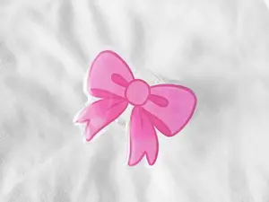 Girly Ribbon Phone Grip, Cute Pink Bow MagSafe Holder, Coquette Aesthetic Magnetic Stand, Feminine Phone Accessory, Kindle Grip Gift