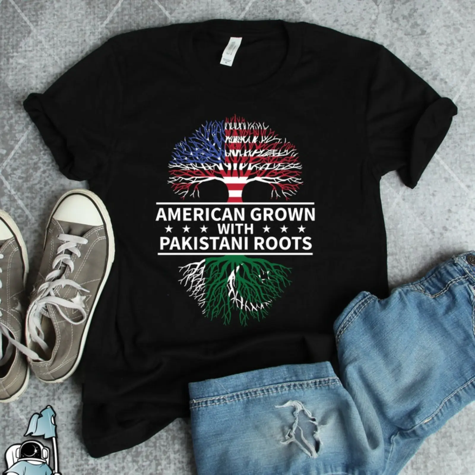 Men's Pakistan Heritage Graphic T-Shirt - 100% Breathable Cotton, Casual Regular Fit Short-Sleeve Crew Neck, Machine Washable Sports Top for All Seasons