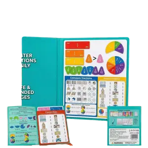 Mossytales Magnetic Fraction Presentation Book – Interactive Math Teaching Tool , Classroom & Home Use, Educational Gift for Easter, Fun Learning with Magnetic Features