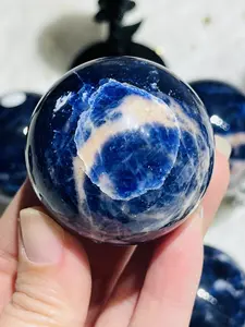 1pc Natural color sodalite sphere Home Ornament