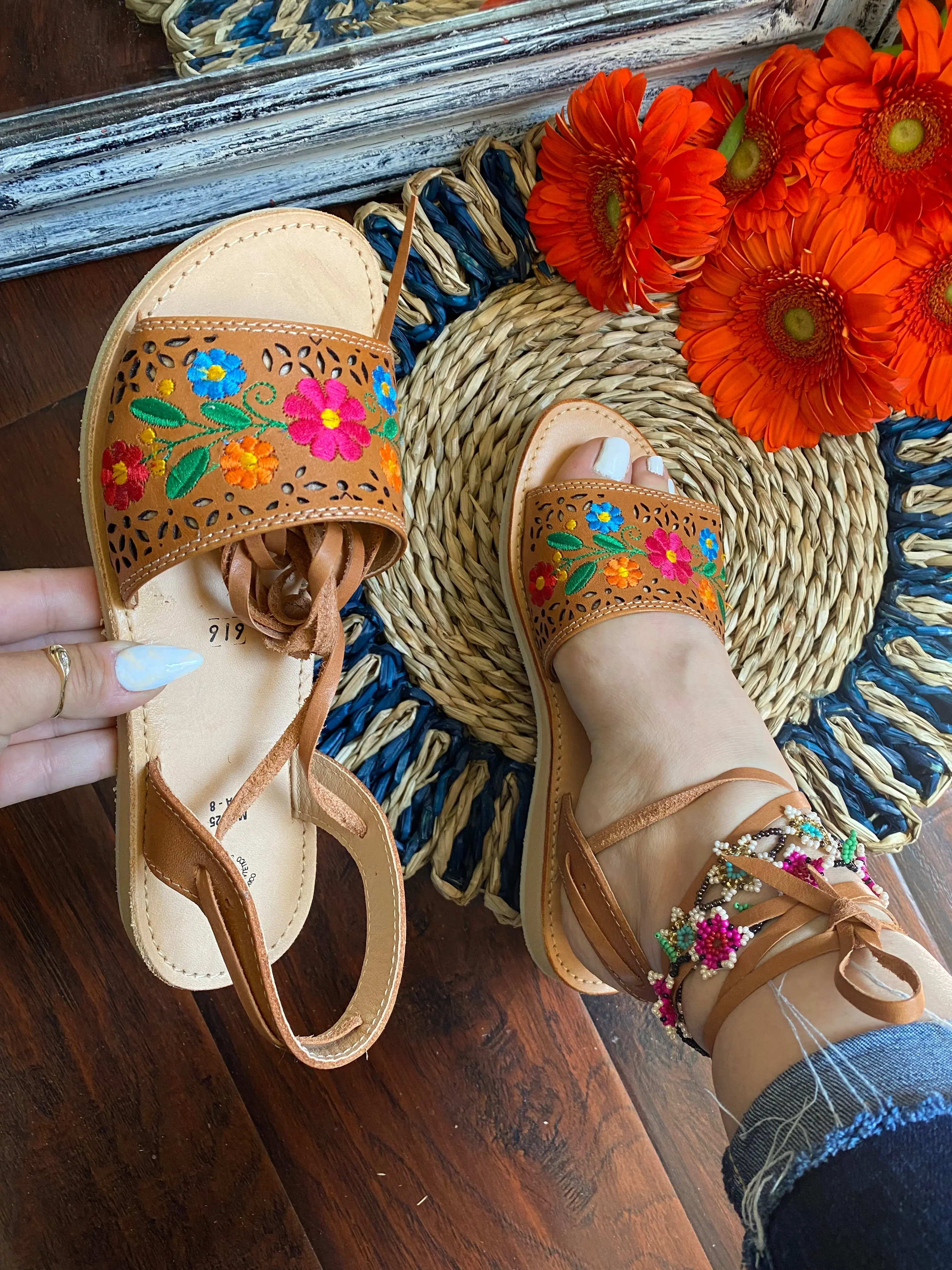 Paola Lace up Tan