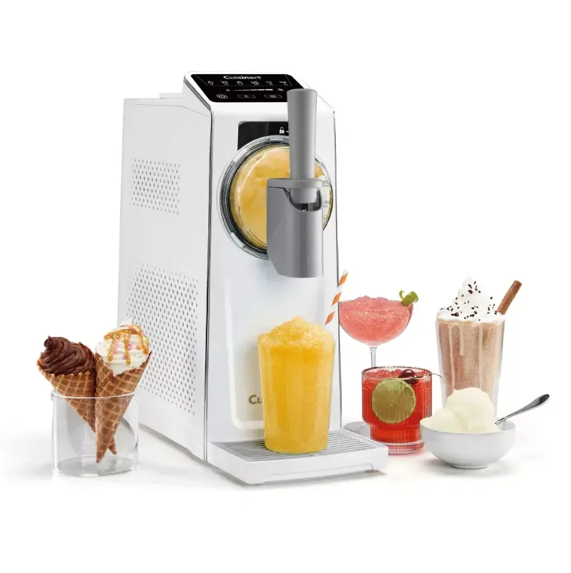 Cuisinart 6-in-1 Soft Serve Ice Cream and Slushy Maker, Multi-Function Frozen Dessert Machine for Soft Serve Ice Cream, Slushies, Frozen Yogurt, Sorbet and Homemade Frozen Treats, Easy Kitchen Appliance