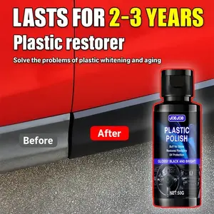 Car Plastic Repair Paste & Gloss Enhancer, Crystal Clear Polishing Wax, Scratch Resistant, Dustproof, Interior Upgrade, Stylish Bottle Design, Interior Detailer Restorer