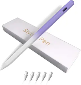iPad Pencil for 9th & 10th Generation, Fast Charge Stylus Pen for Palm Rejection and Tilt Sensitivity, Compatible with iPad Pro 11/12.9in, Mini 5/6, iPad 6/7/8/9/10, Air 3/4/5 (W/PU)