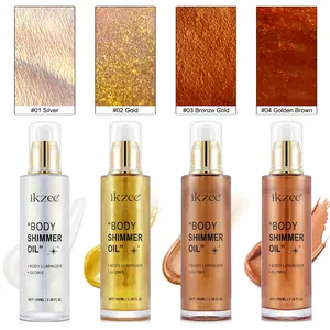 lkzee Shimmer Body Oil.Glitter Body Moisturizing, Light Shimmering Glow(3.38 F| Oz Pack of 1) Moisturize Moisture Comfort