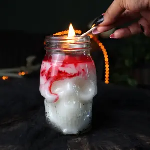 Bloody Skull Candle 12oz.- Halloween Candles