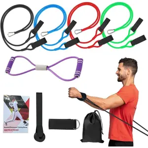 Baseball Resistance Bands for Pitchers - Pro-Grade Arm Strength & Pitching Bands | 4-Level Adjustable Resistance Bands for Baseball/Softball  ( Ages)