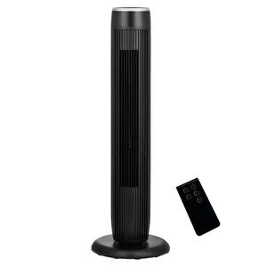 Mainstays 36-Inch Tower Fan with 3-Speed Settings and Oscillation, Remote, Black, MSWMT24JRV