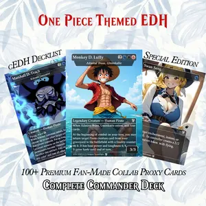 One Piece Anime-Inspired MTG Commander Deck – Collector Set-121+ Fan-Made Custom Cards