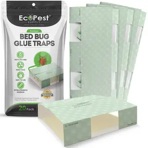 Bed Bug Glue Traps – 20 Pack | Sticky Indoor Pest Control Trap for Bed Bugs Bed Bug Glue Traps – 20 Pack | Sticky Indoor Pest Control Trap for Bed Bugs