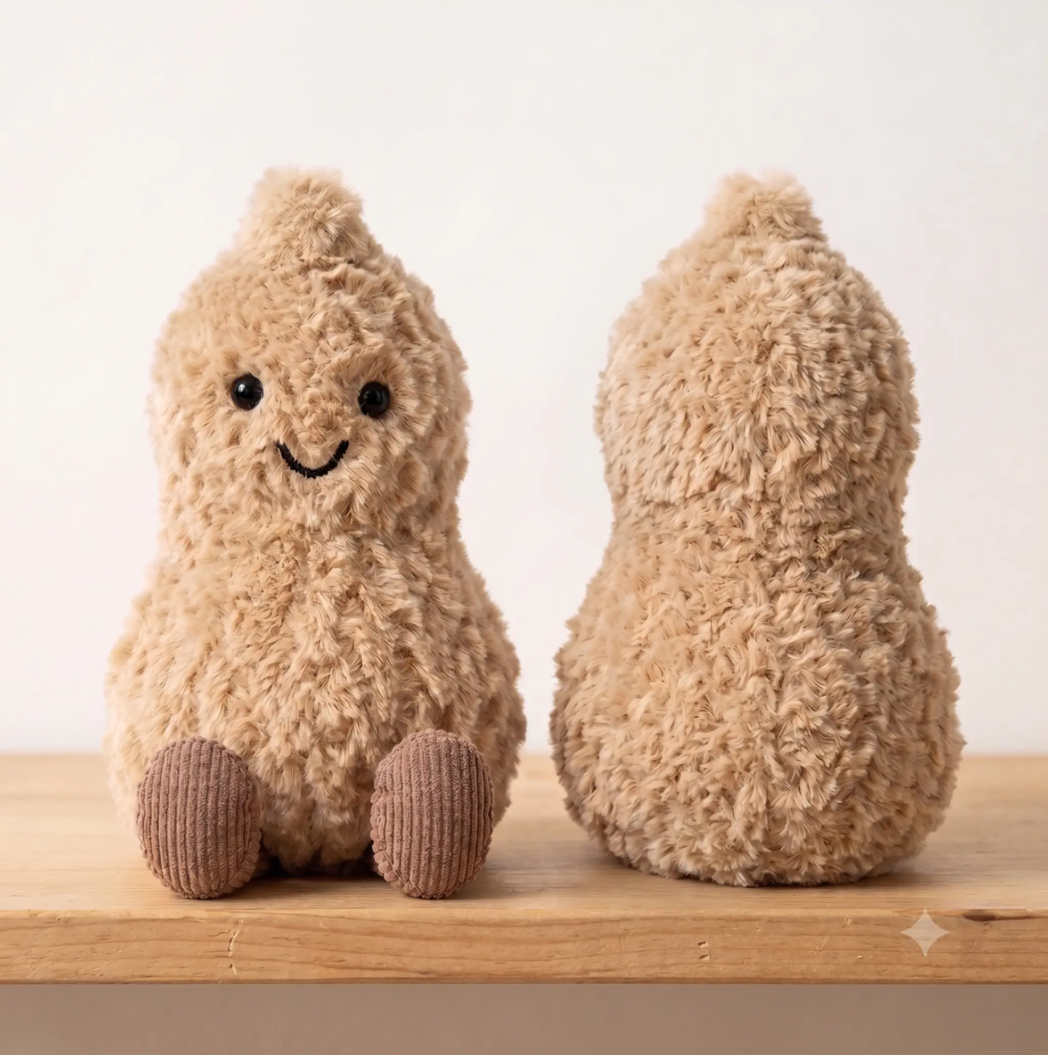 Kawaii Peanut Plush Toy - Cute Soft Stuffed Animal, Adorable Hugging Pillow Room Decor