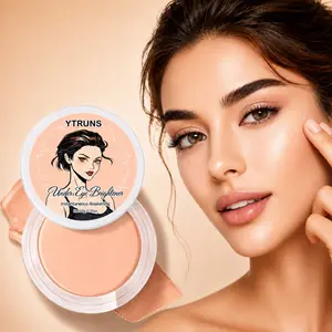 YTRUNS 3 Colors Eye Concealer Cream, Full Coverage Color Correcting Concealer Pot, Smooth Creamy Texture, Long-Lasting Waterproof Under Eye Concealer, Dark Circles Acne Redness Cover, Blendable Natural Finish for Daily Makeup, Travel, Party Use