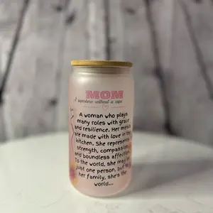 Mom Glass Can Cup Drinkware