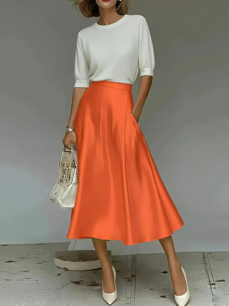 silky leapord print skirt - TikTok Shop