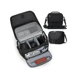 Professional Camera Backpack, Waterproof Anti-theft Camera Bag with Removable Divider & Rain Cover, Camera Backpack for DSLR Camera Canon Nikon Sony, Camera Zipper Bag