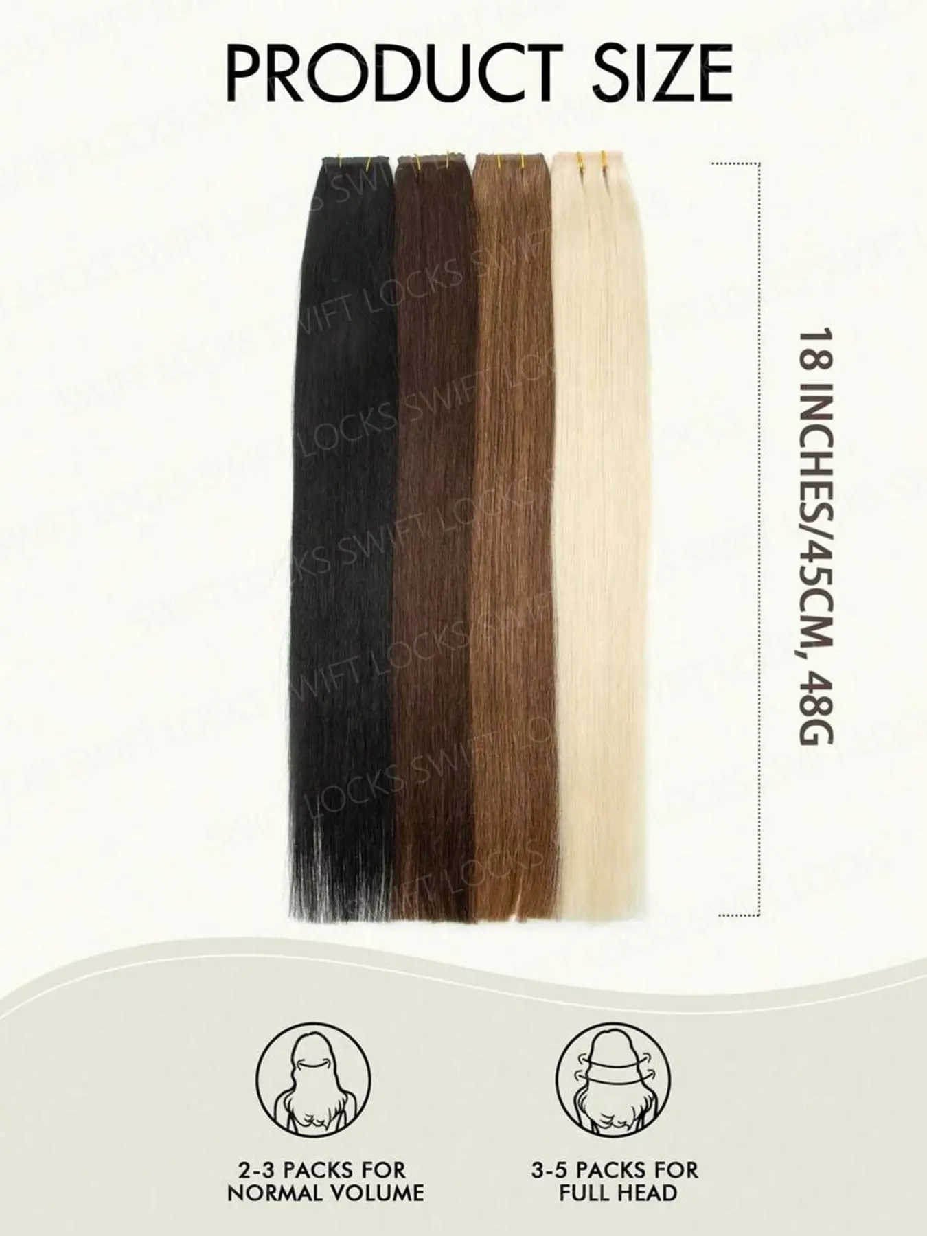 PU Hole Weft Human Hair Extensions Brazilian Human Hair  display picture 2