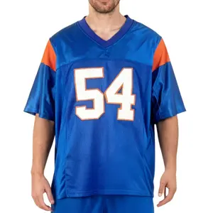 Men's Football jersey #54 Moran Thad Castle Sewing embroidery V-neck Movie jersey mesh ventilation sweatshirt blue white S-3XL Outdoor sportswear rugby daily training Game Day Jersey Festival gifts for husband and children Christmas Gifts