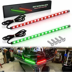 Boat LED Boat Navigation Light, Red and Green LED Marine Navigation Lights for  led, Boat Bow Lights For Night Fishing Night Boating
