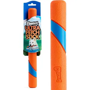 Interactive Dog Toy Ultra Fetch Stick - 12 Inch Outdoor Dog Toy for All Breed Sizes