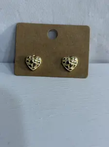 Nugget Heart Studs (small)