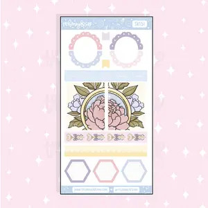 Tea Party Scalloped Boxes + Washi Doodle Sticker | A La Carte