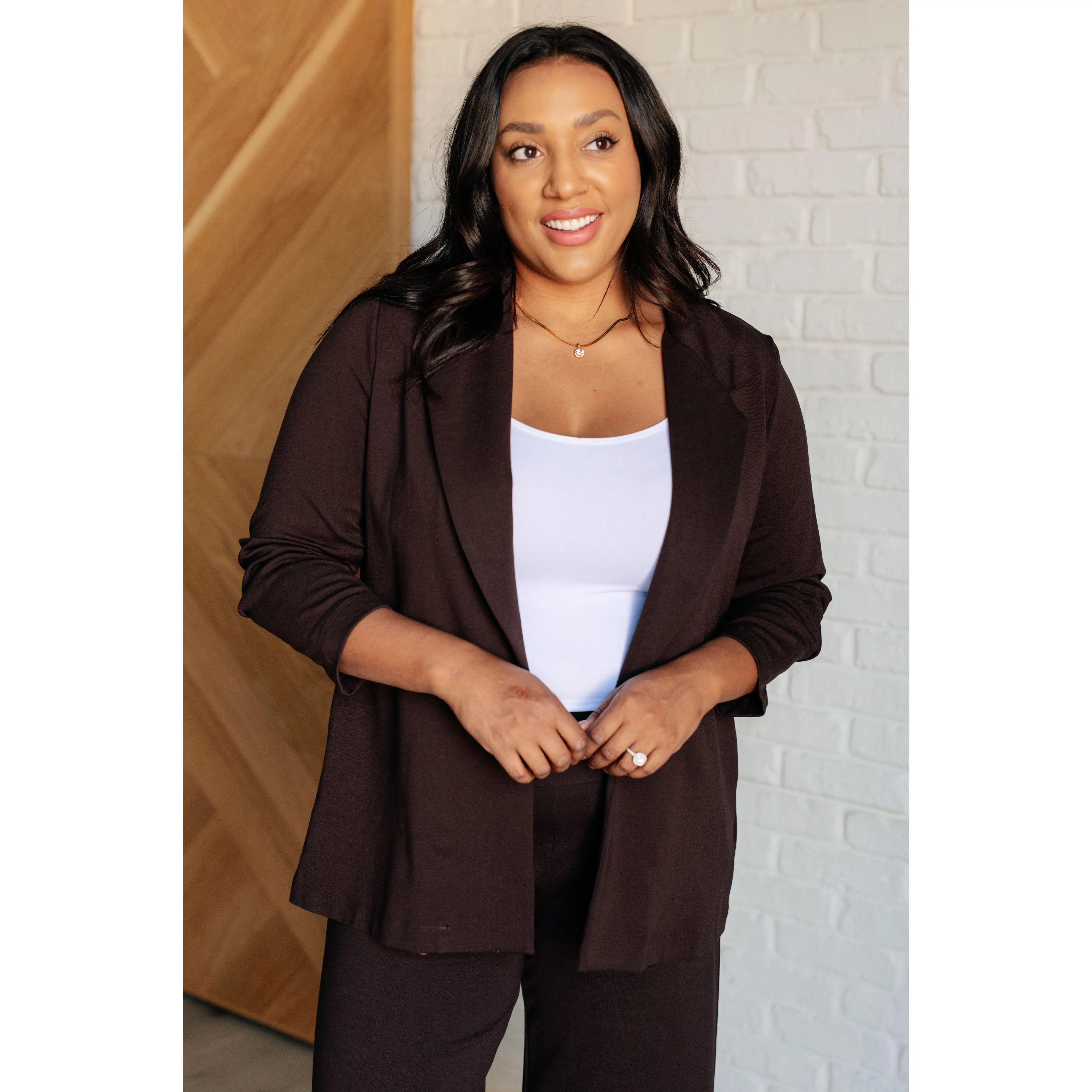 Magic 3/4 Blazer in Chocolate