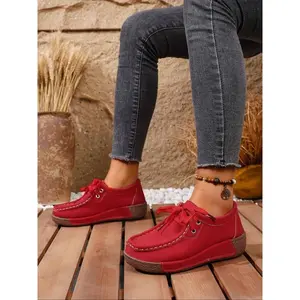 Women's Comfortable Slip-On Shoes, Breathable Low-Top Moccasins with Arch Support, Perfect for Walking & Driving