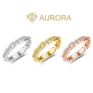 ��#182 chain band ��Moissanite Stackable band ring enhancer ring band  Stackable Women Daily Birthday Anniversary Ring Women Daily Birthday Anniversary