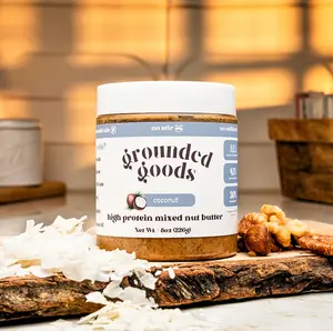 Grounded Goods Coconut Nut Butter - High Protein, All-Natural Spread, Sweet Flavor