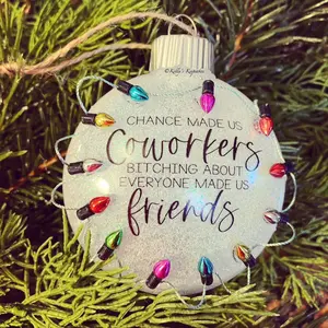 Coworker ornament | Co worker friend Christmas ornament | Coworkers Christmas Gift