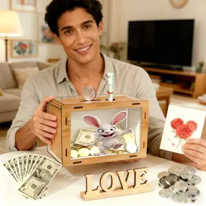 Transparent Savings Jar, Cute Print Shirt with Beautiful Patterns, Ideal for Financial Planning and Saving Goals, Perfect Gift