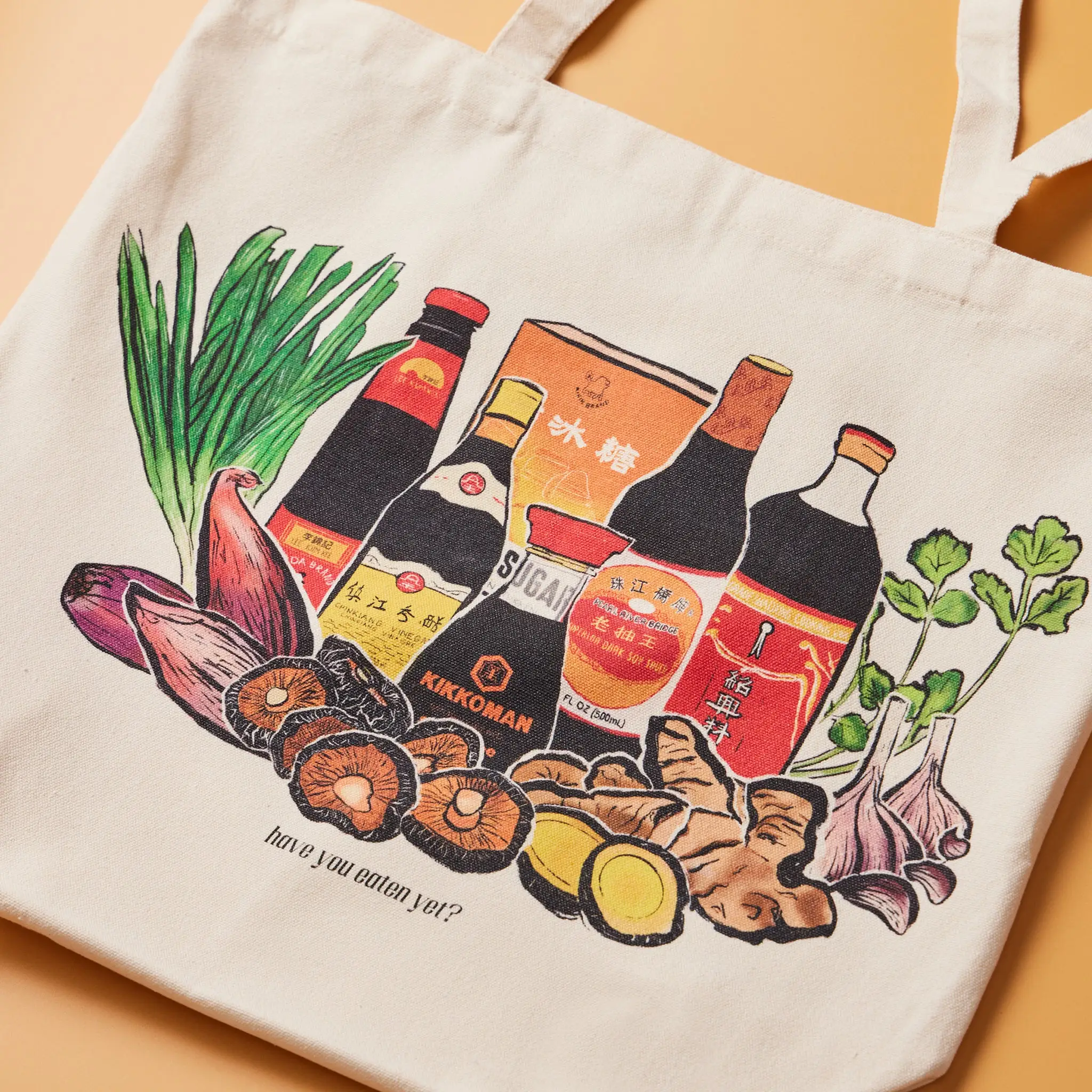 Asian Sauces Tote Bag - Perfect for Your Grocery Haul