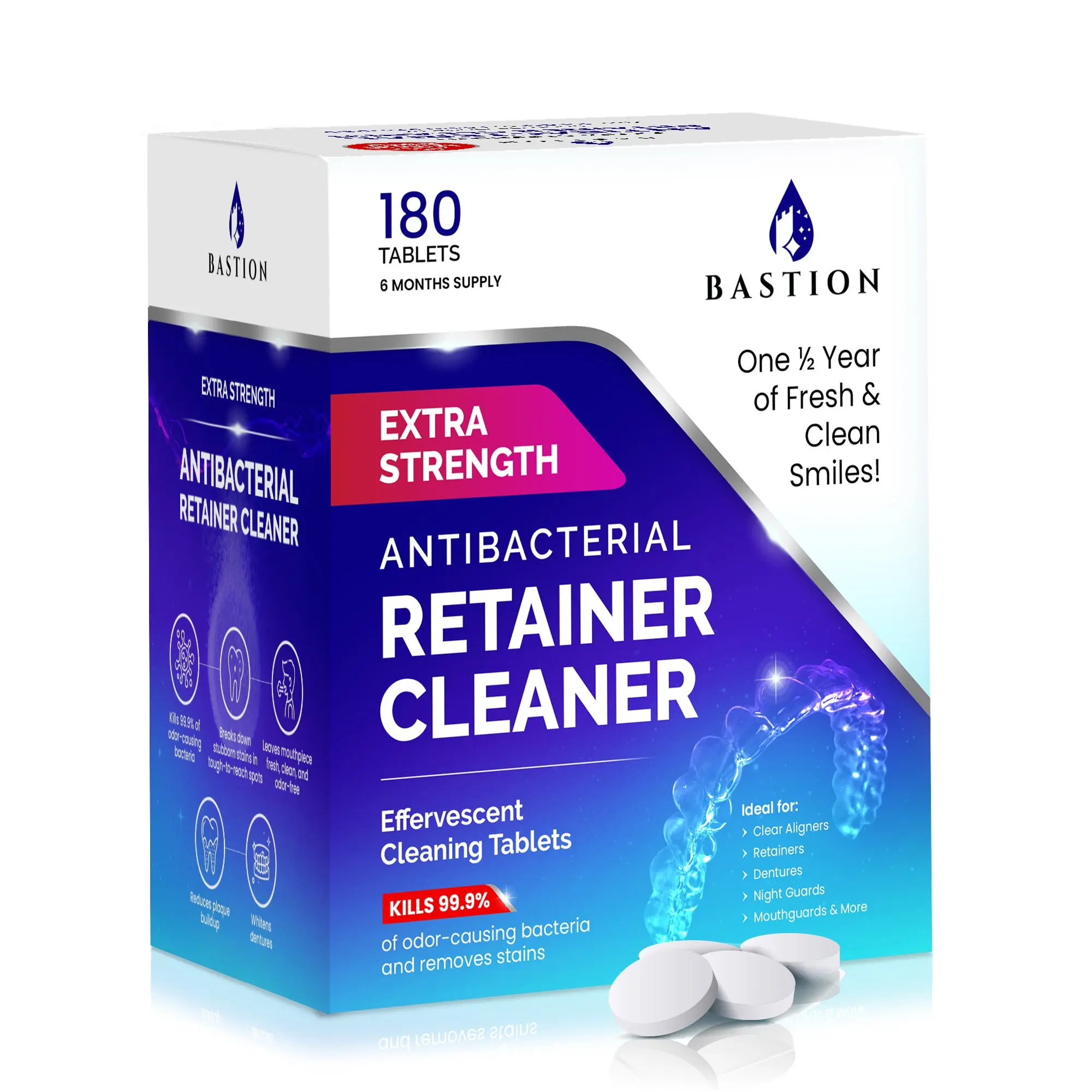 Bastion Retainer Cleaner Tablets Bastion Retainer Cleaner Tablets