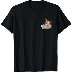 Thumbs Up Crying Cat Meme T-Shirt