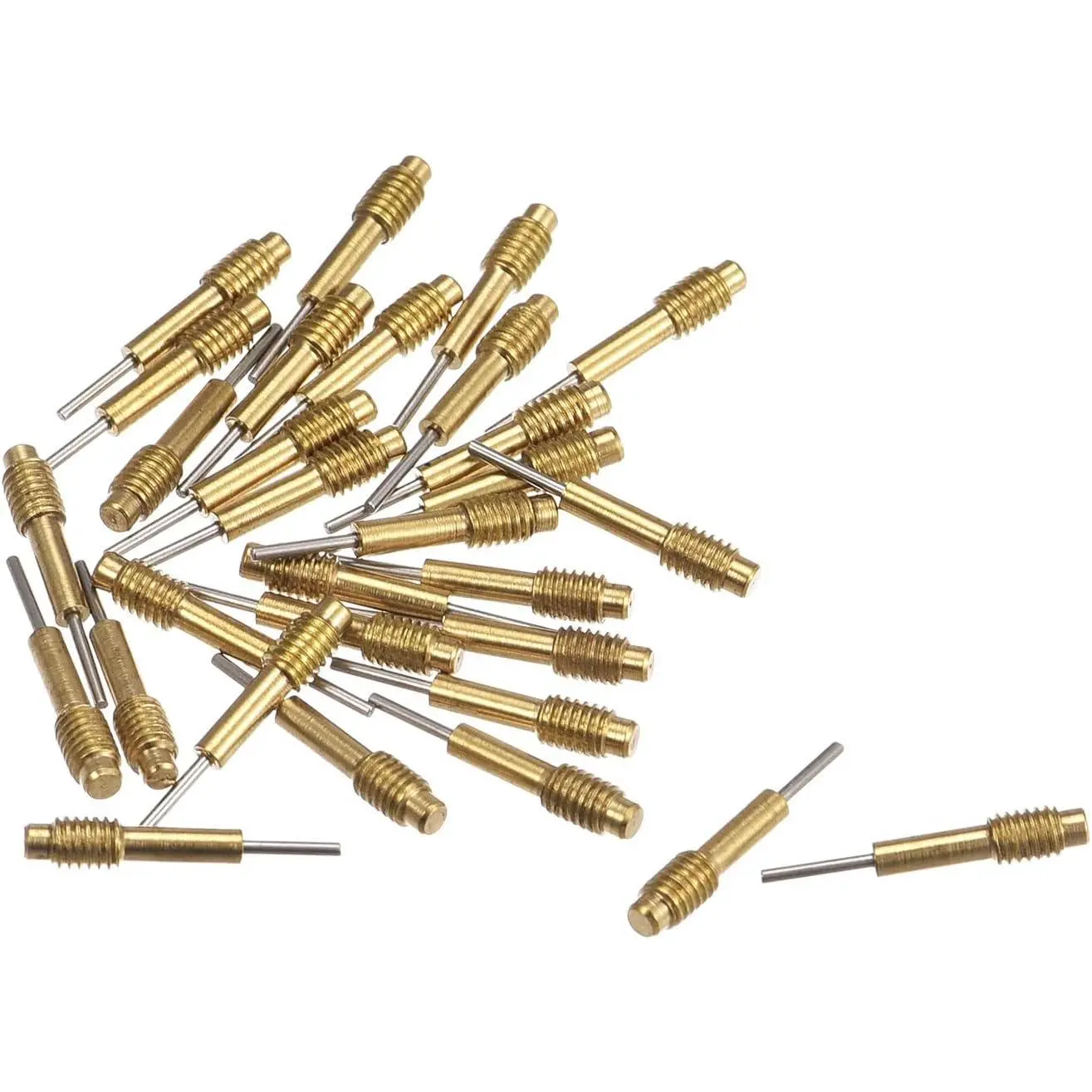 30 count Replace Pins for Watch Band Pin Punch Tool 0.8mm Dia Brass Link Pin Remover Punch Pins M3x0.5 Threads