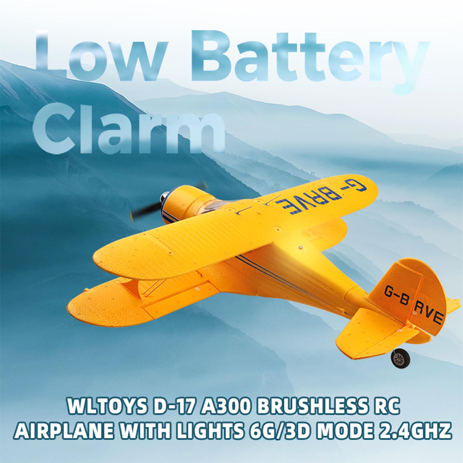 Brushless RC Airplane  D-17 A300 With Lights 6G/3D Mode 2.4Ghz Kid Toy