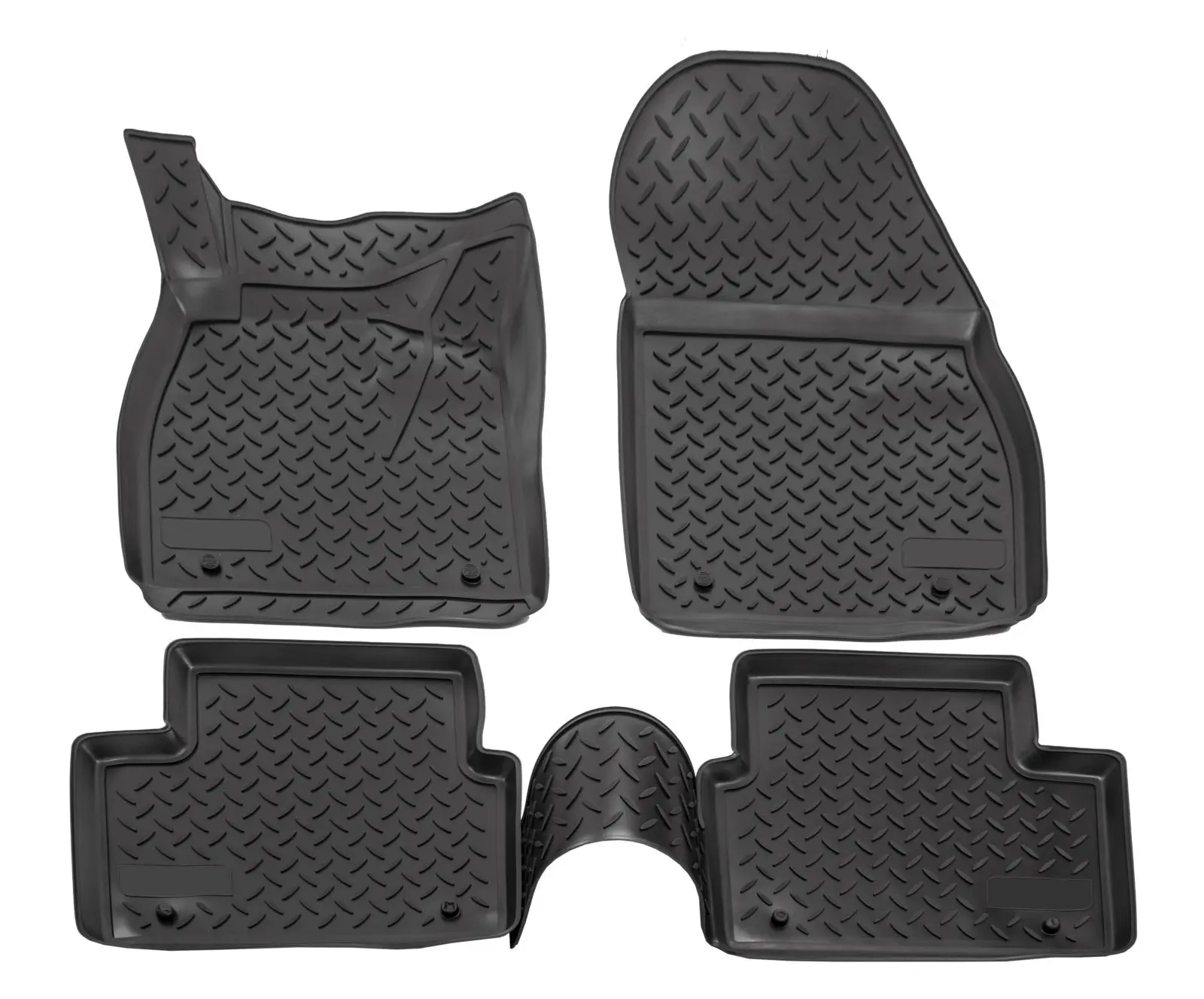 Custom Fit 3D Floor Mats for 2011-2017 Buick Regal Heavy Duty, All Weather Floor Liner Front & 2nd Row Full Set Rubber, Black