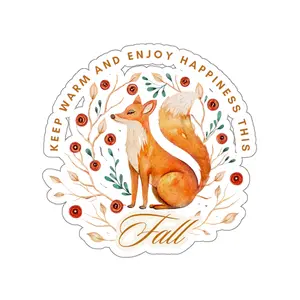 Fall Fox Sticker