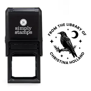Dark Romance Fantasy Custom Library Book Stamp | Ex Libris | From The Library Of | Great for Personalizing Books | Multiple Designs Personalization