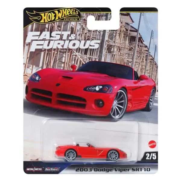 2025 Hot Wheels Fast & Furious-2003 Dodge Viper SRT 10 VIPER RED