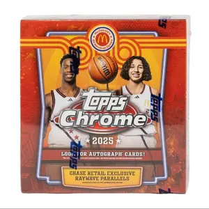 (1) 2025 Sealed Topps Chrome McDonald's All American Basketball Mega Box. Sports Trading Cards. (See description/pictures for more information).