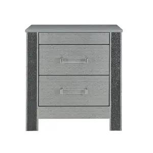 Lorenzo Silver Nightstand Lorenzo Silver Nightstand