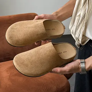 2026 Platform Cork Sole Clogs Half Slippers for Men Outdoor Casual Comfortable Lazy Slip On Breathable Non Slip Summer Beach Mules Thick Sole Soft Footbed Slide Sandals Home Office Walking Couple Unisex Hot Sale Viral Trendy Best Seller