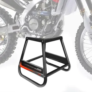 Dirt  Stand,Universal Detachable  Coated Anti Slip Off Road Steel MX Heavy Duty Dirtbike Maintenance  Box StandBlack