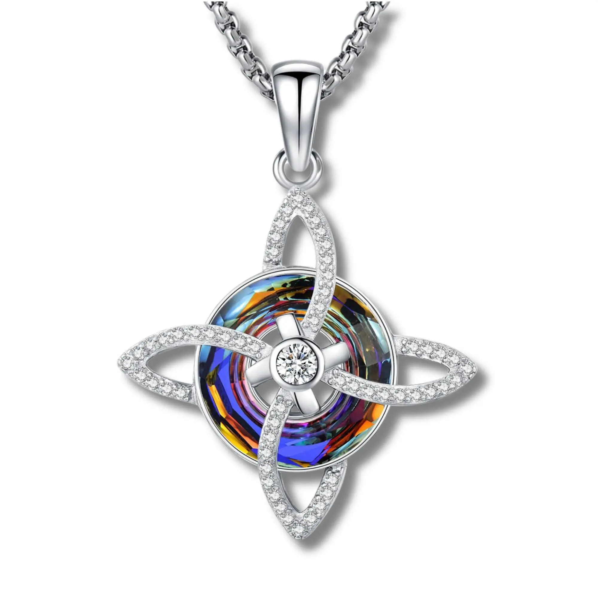 Silver-Aurora Purple Crystal