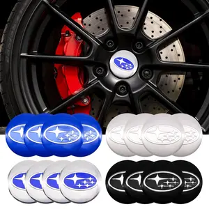 4 Pack 56mm Car Wheel Center HUB Caps Stickers, Durable Scratch-Resistant Material, Stylish Custom Fit for Subaru Exterior Accessories