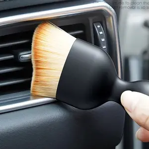 1Pcs Car Air Vent Cleaning Soft Brush with Casing Car Interior Cleaning Tool Artificial Car Brush Car Crevice Dusting Car Detailing