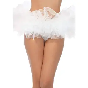 Women's Fluffy Tulle Mini Skirt, Layered Lightweight Tutu for a Sexy Halloween or Festival Costume, Fits Up to 2X