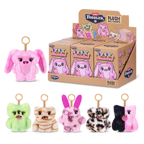 ZURU Fugglers Baby Baddies Fugg, 5-Inch Stuffed Toys (6 Pack)